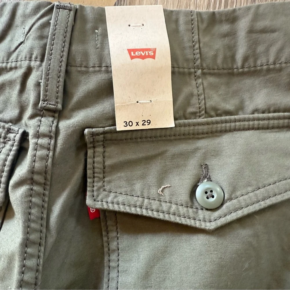 Levi's Ribcage Utility Wide Leg 30 x 29 NWT Green - Picture 7 of 7